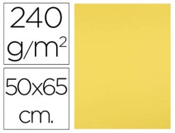 Cartulina Liderpapel 50x65cm. 240g/m² amarillo limón